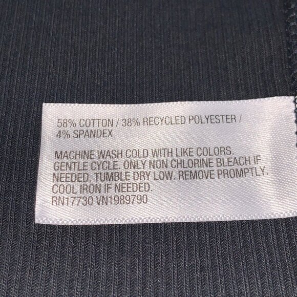 Wild Fable Junior Teens Black Ribbed Racerback Tank Top Size XS - Picture 10 of 10